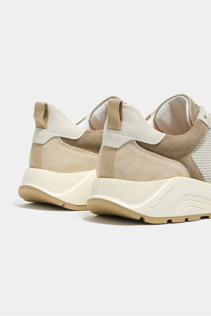 Beige and white runners - Made in Italy