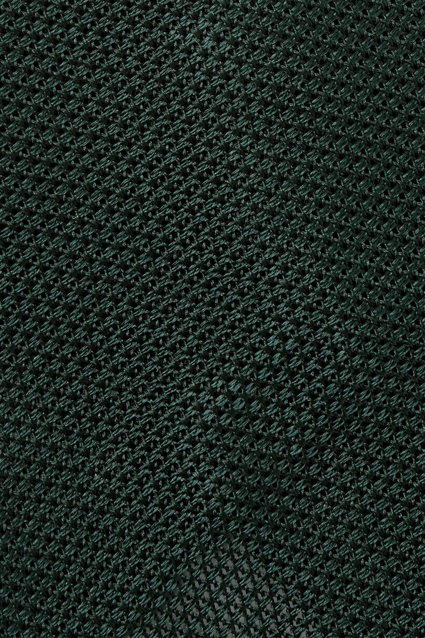 Green grenadine silk tie - Hand Made In Italy