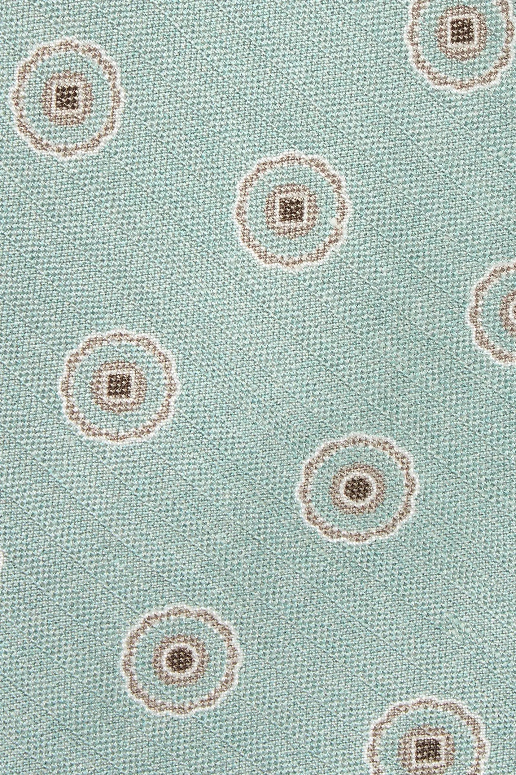 Light green macro fancy tie - Made in Italy