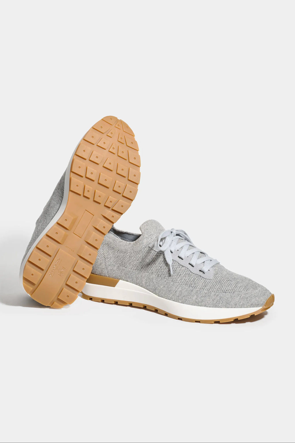 Light grey knitted sneakers - Made In Italy