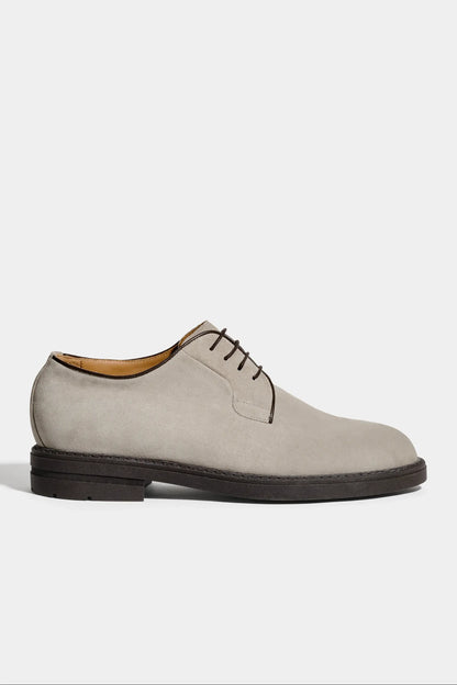 Light grey suede derby - Made in Italy