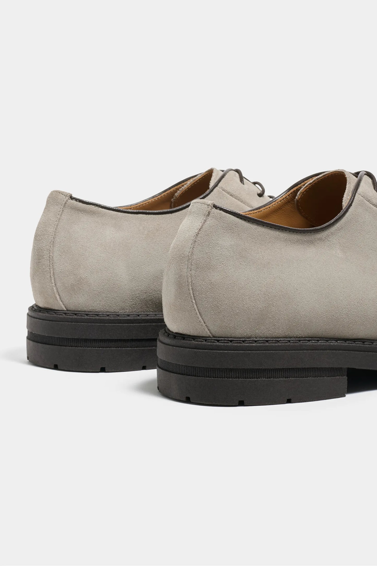 Light grey suede derby - Made in Italy