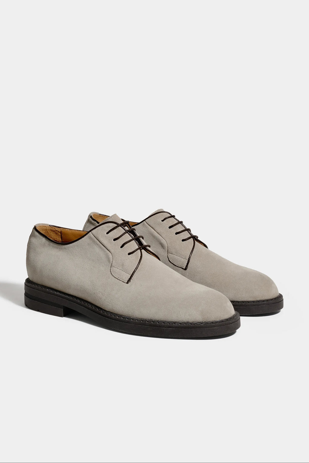 Light grey suede derby - Made in Italy