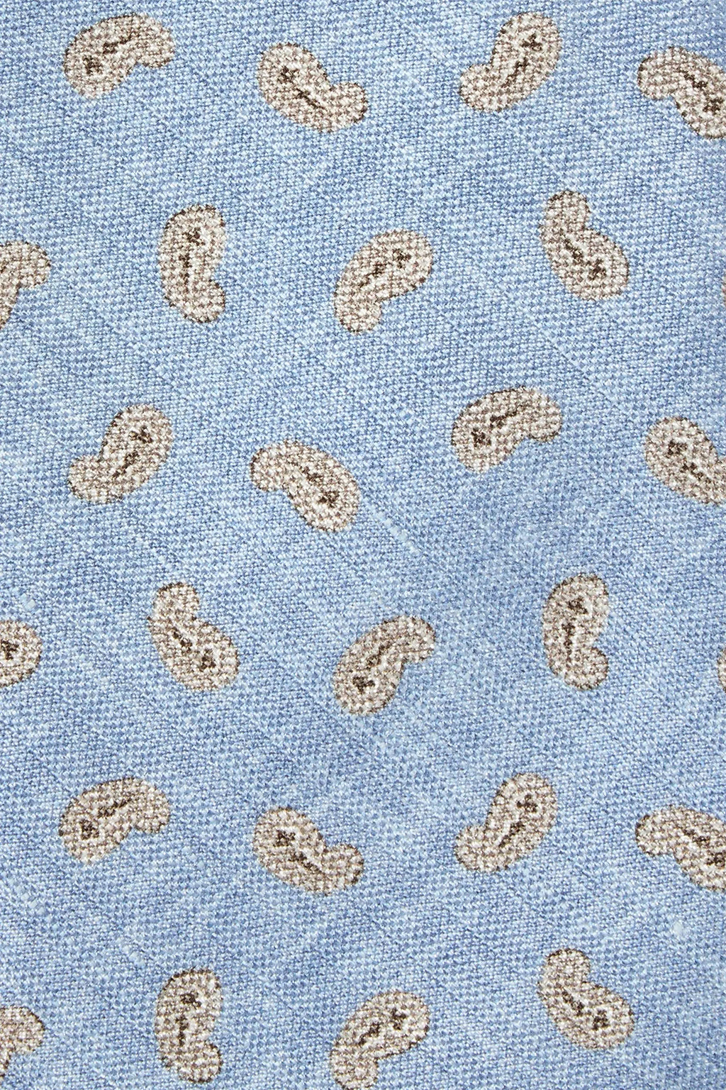 Sky blue paisley tie - Made in Italy
