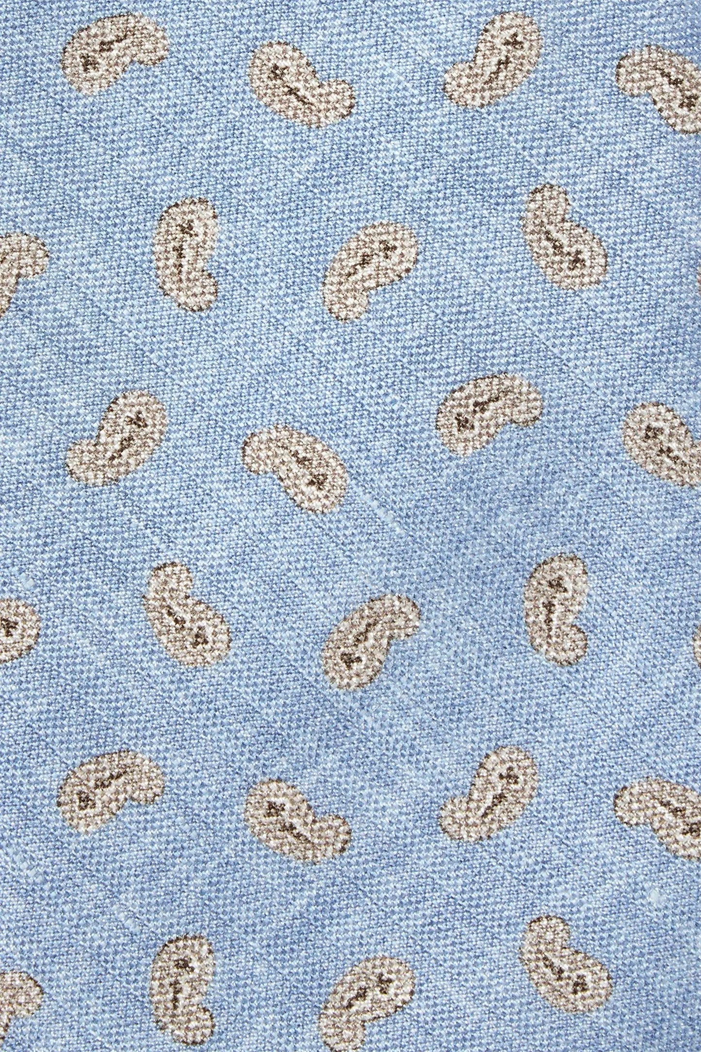 Sky blue paisley tie - Made in Italy