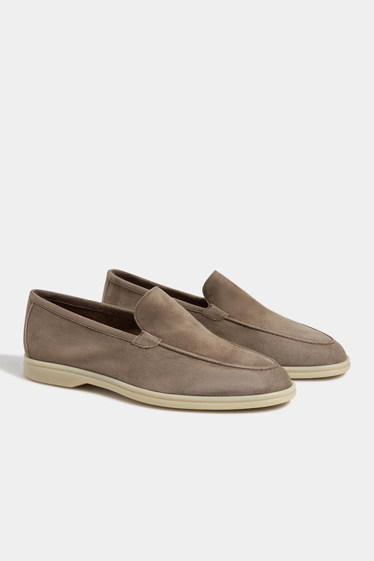 Taupe loafers - Made In Italy