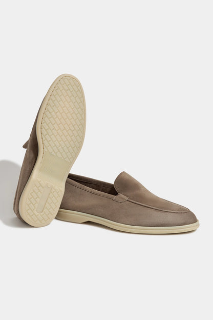 Taupe loafers - Made In Italy