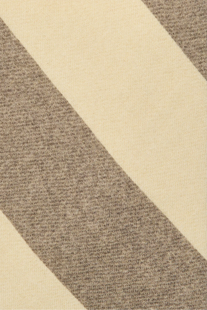 Taupe regimental tie - Made in Italy