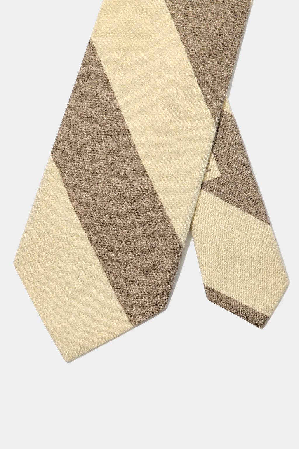 Taupe regimental tie - Made in Italy