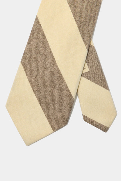 Taupe regimental tie - Made in Italy