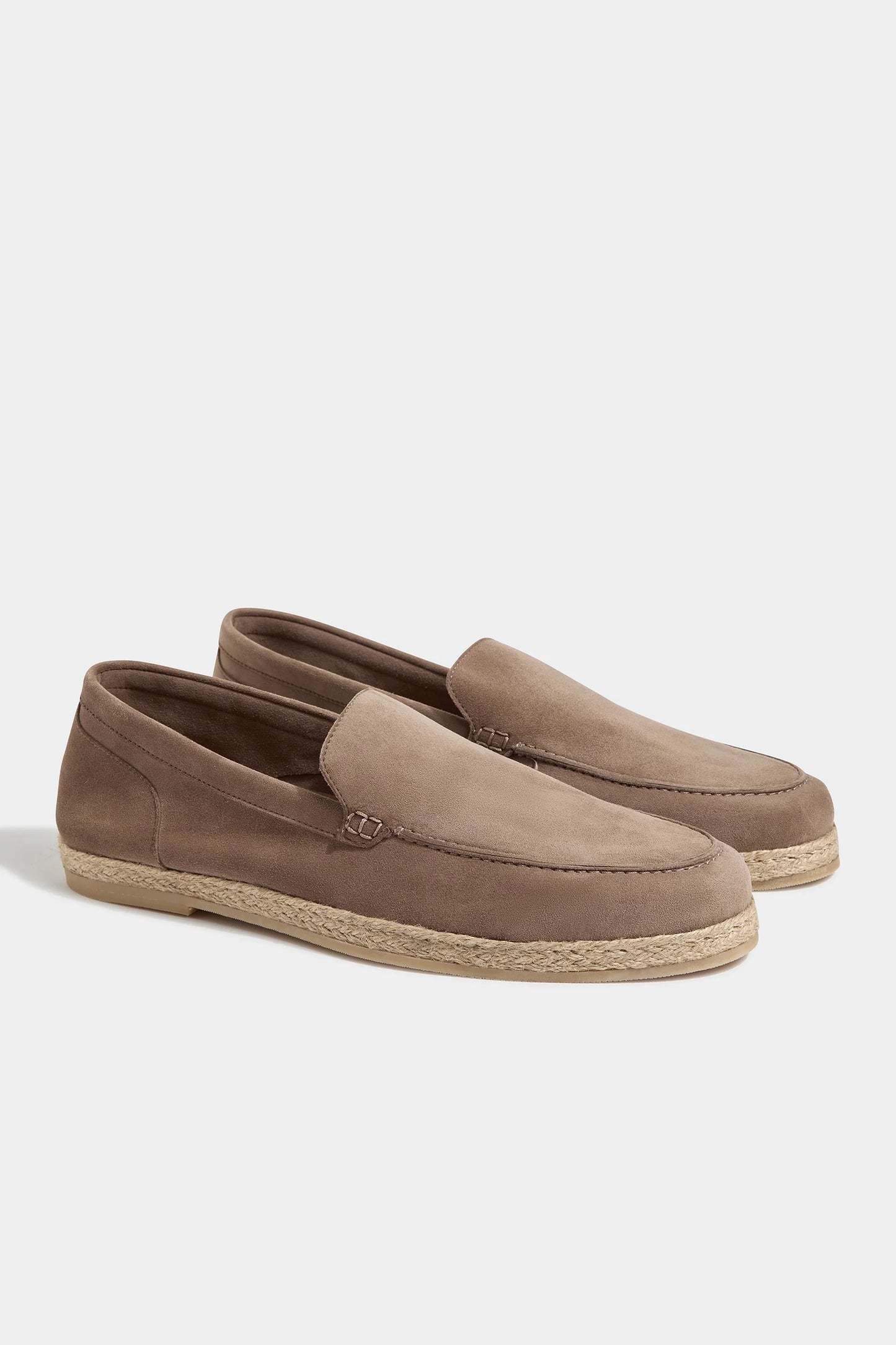 Taupe suede espadrilles - Made In Italy