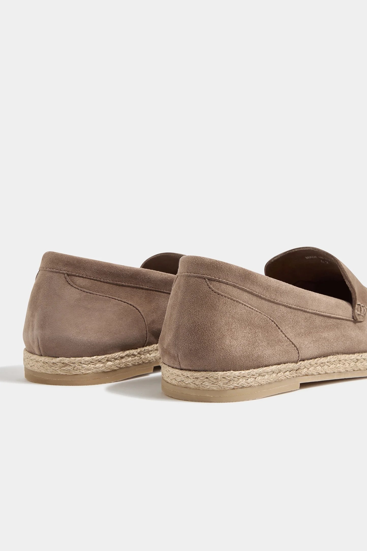 Taupe suede espadrilles - Made In Italy