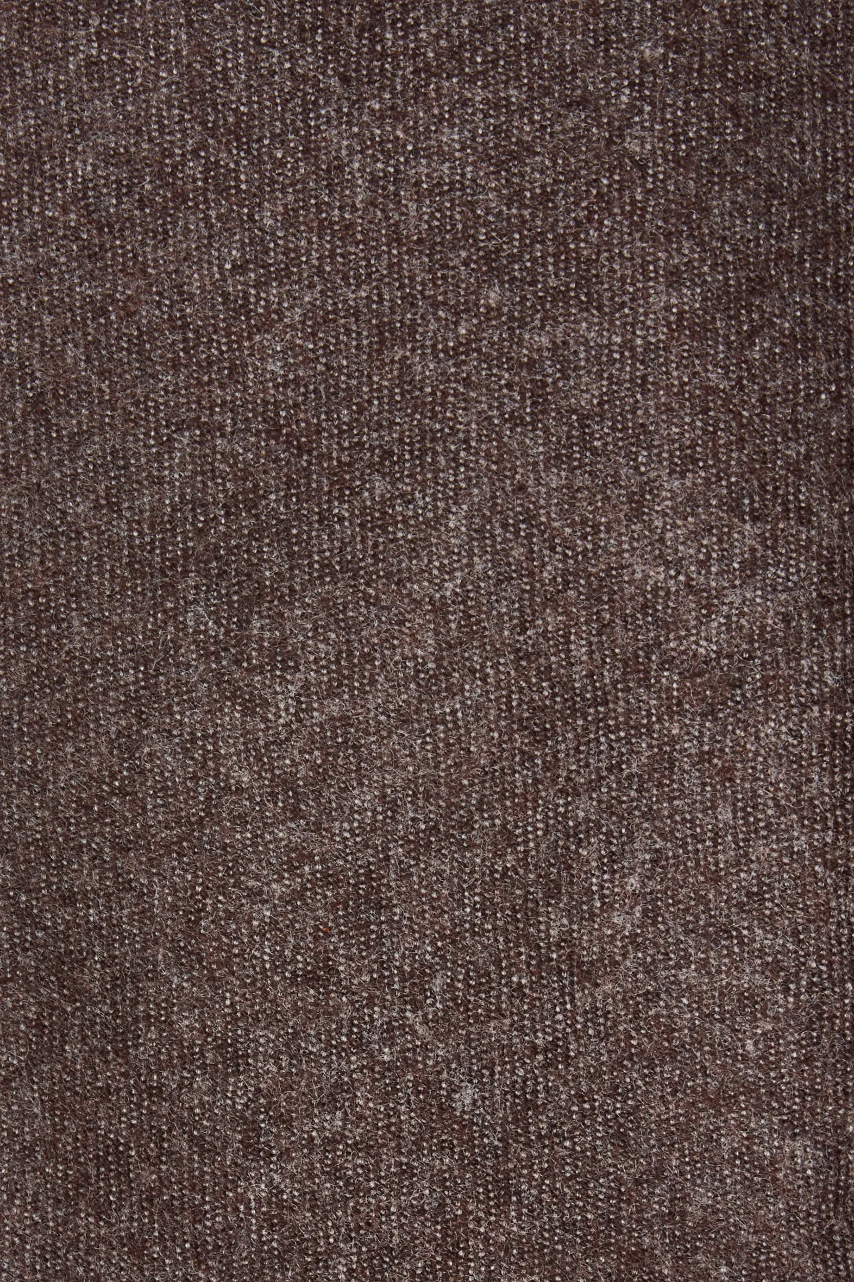 Tobacco flannel tie - Made In Italy