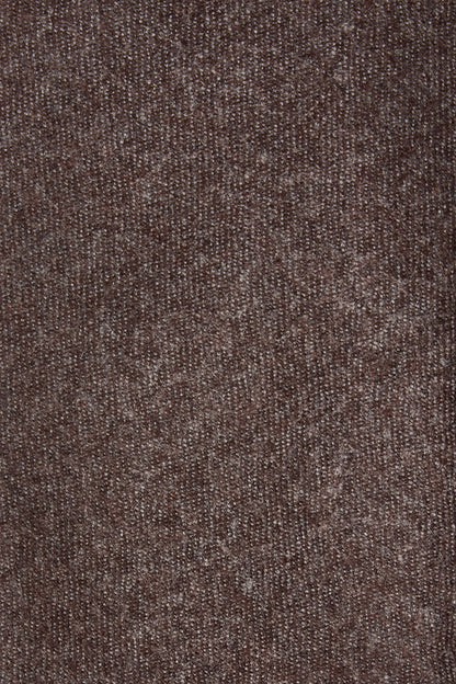 Tobacco flannel tie - Made In Italy